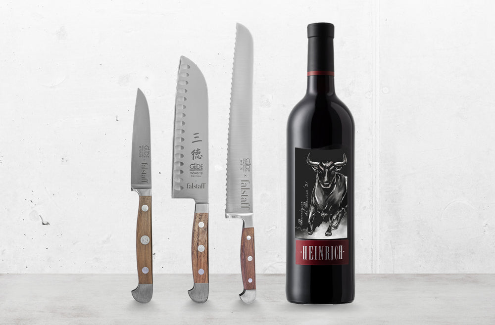 Güde Messer X Silvia Heinrich Wein Set