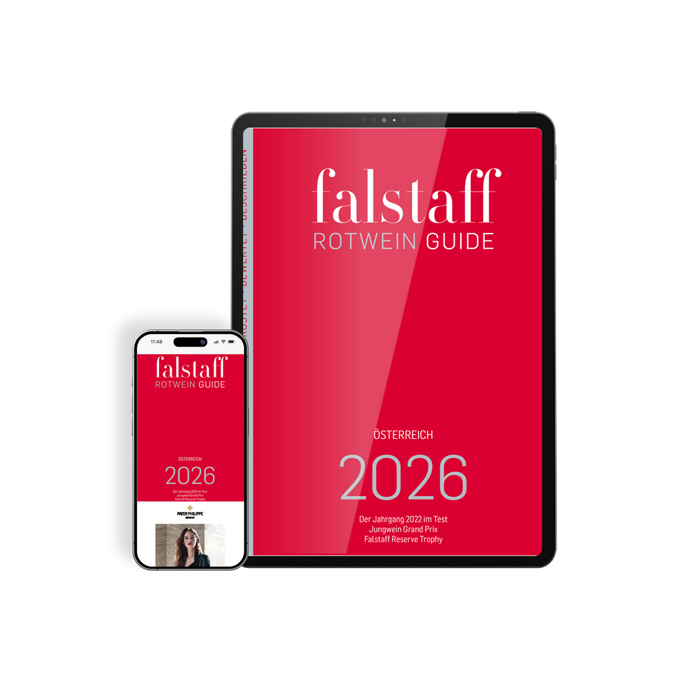 JETZT VORBESTELLEN: Falstaff Rotwein Guide Österreich 2026