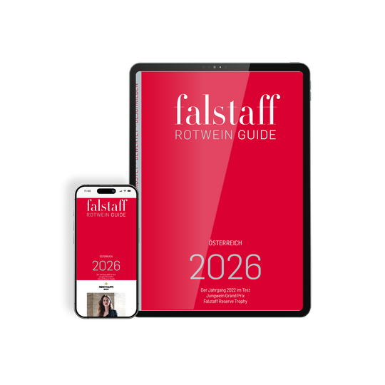 JETZT VORBESTELLEN: Falstaff Rotwein Guide Österreich 2026