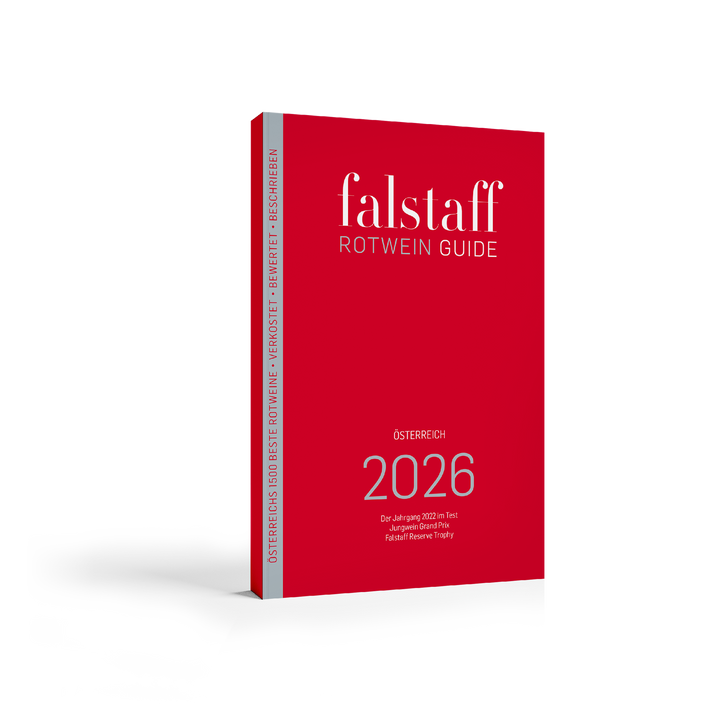 JETZT VORBESTELLEN: Falstaff Rotwein Guide Österreich 2026